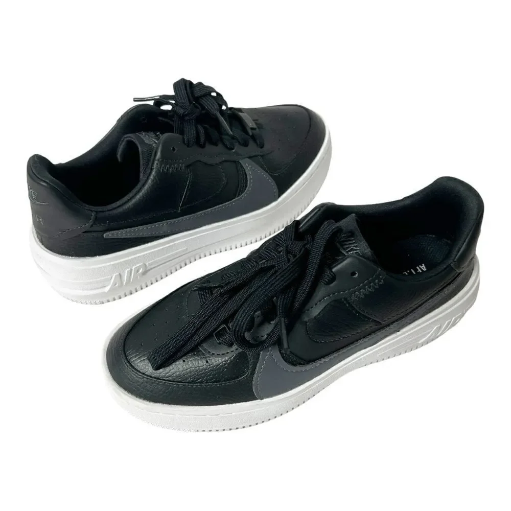 Nike Air Force 1 Platform Sneaker Womens 5.5 Black Athletic Shoes DJ9946-001 S26 - Picture 2 of 7